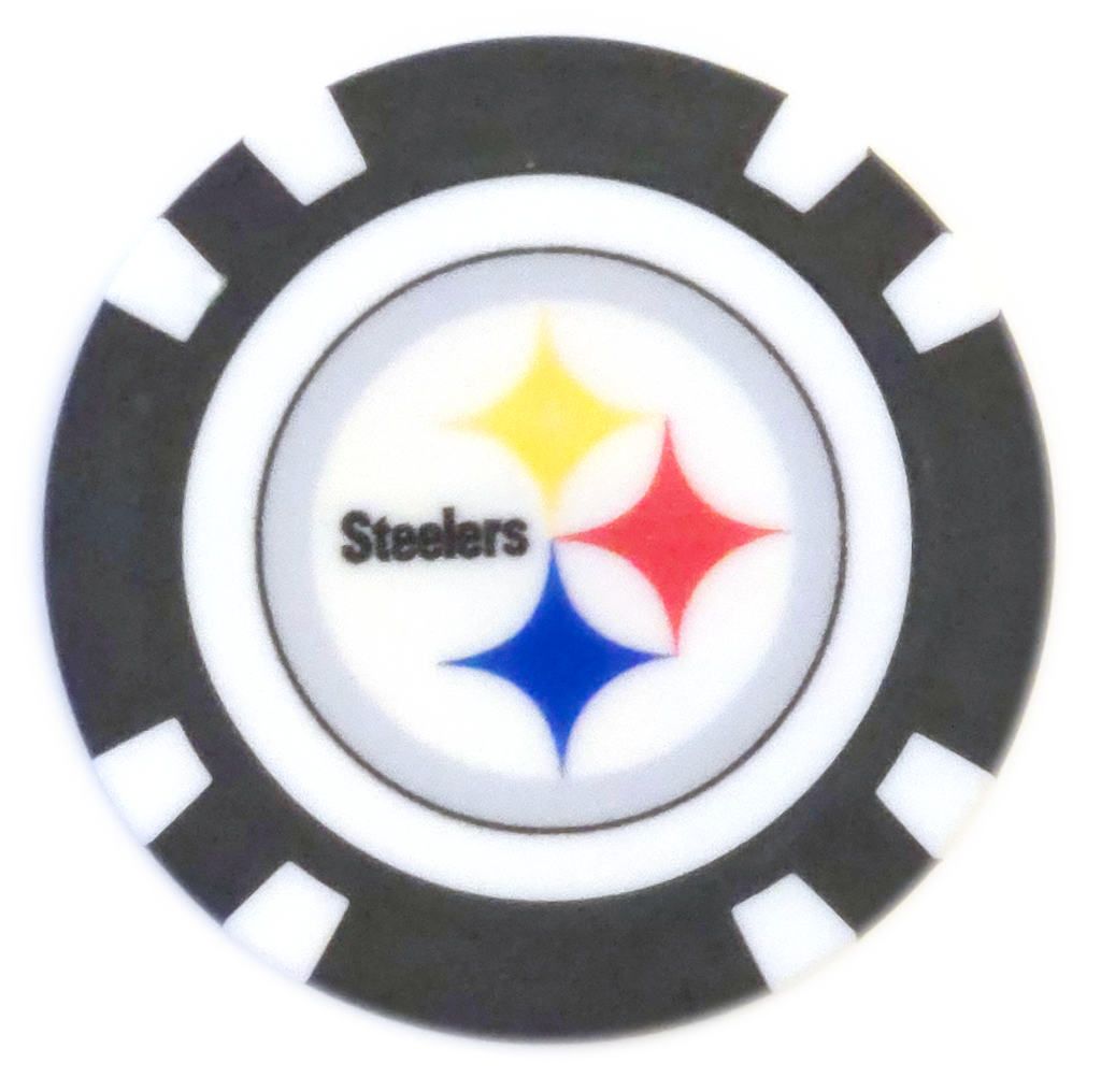 Officially Licensed Pittsburgh Steelers Poker Chip Ball Marker