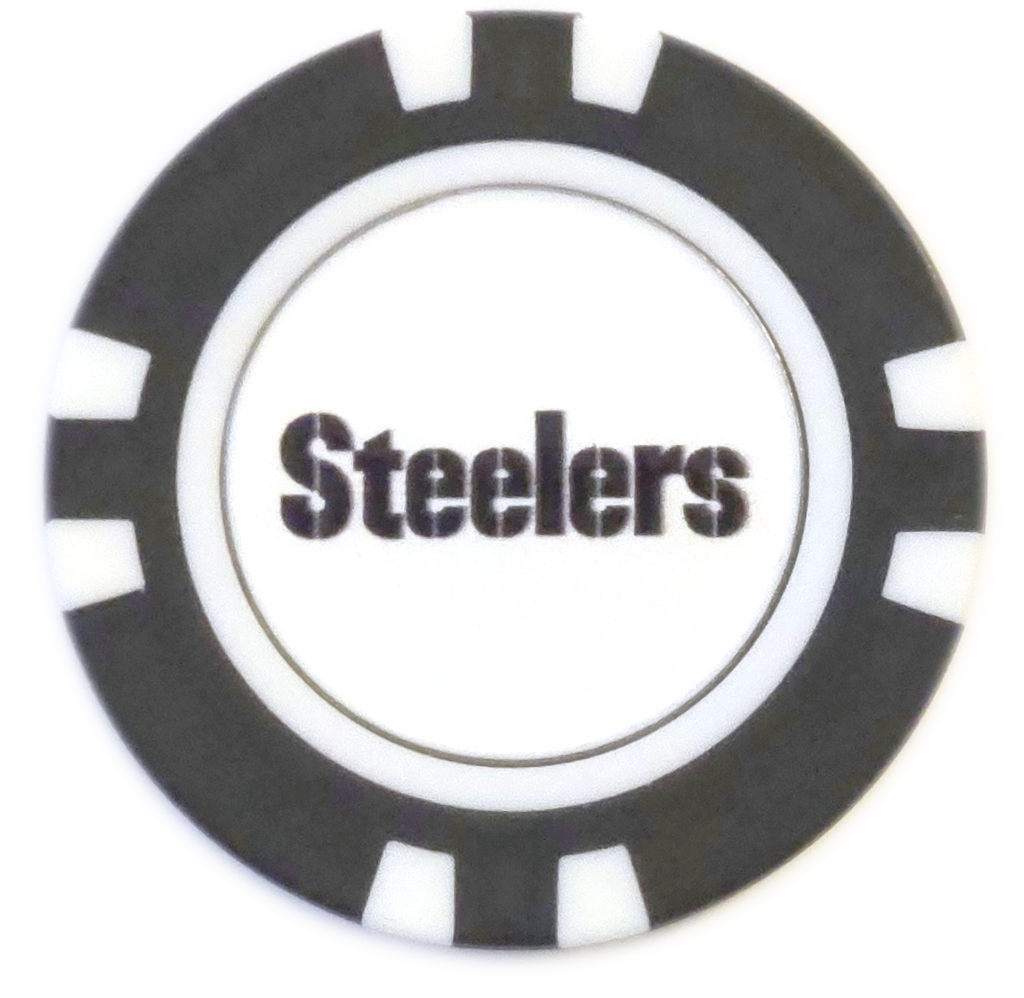Officially Licensed Pittsburgh Steelers Poker Chip Ball Marker