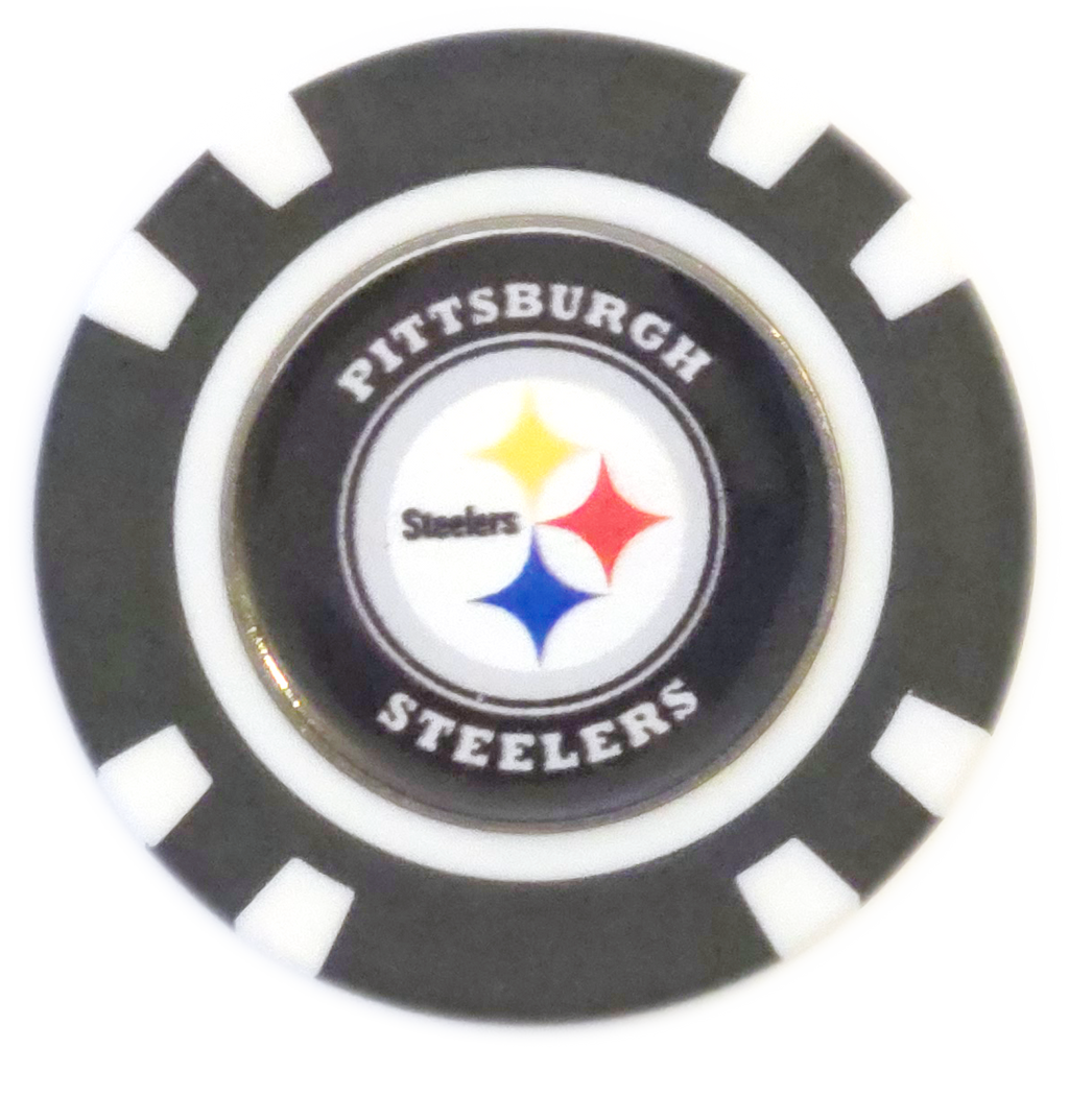 Officially Licensed Pittsburgh Steelers Poker Chip Ball Marker