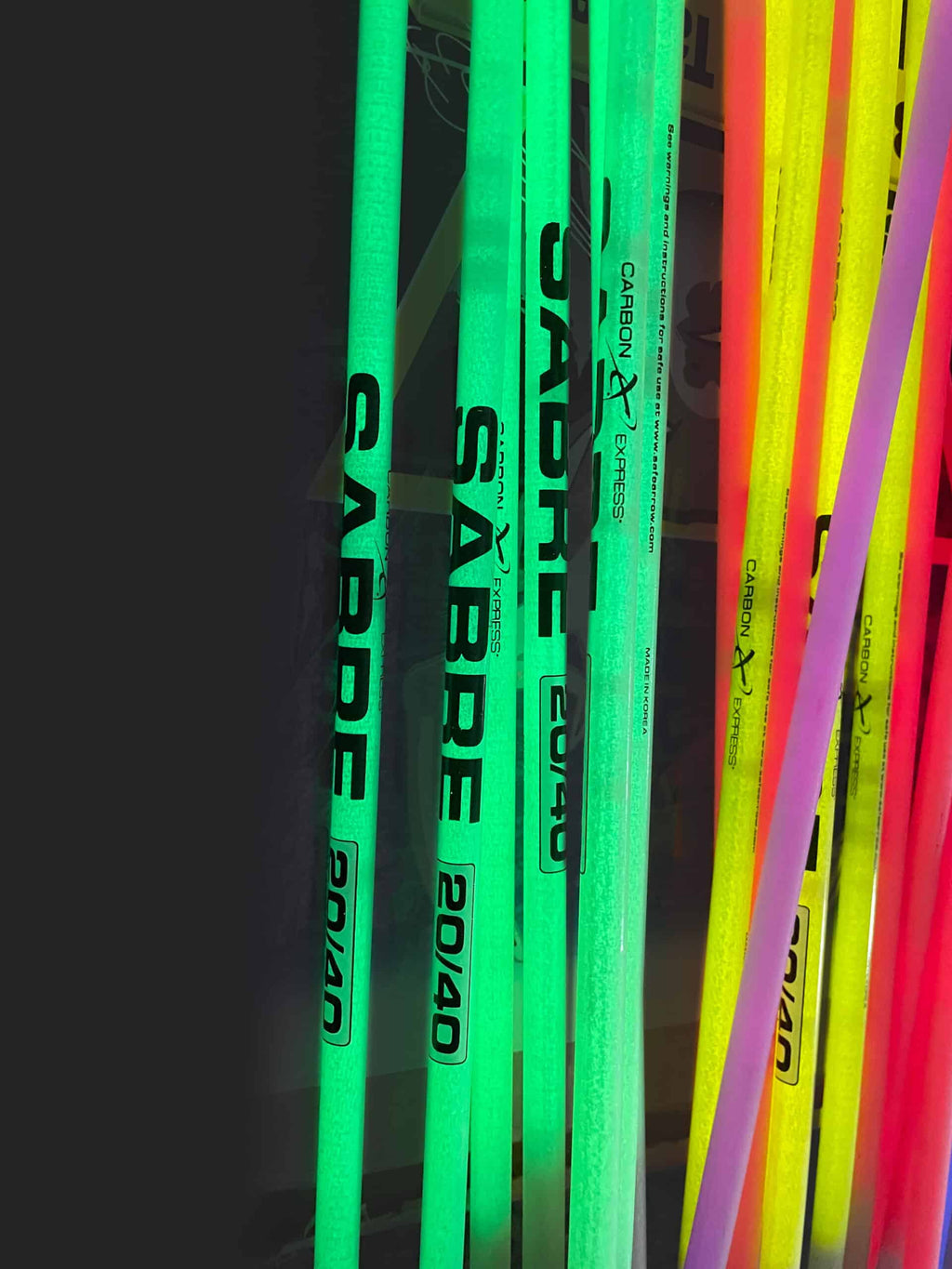 Carbon Express Sabre Youth Lighted Archery Arrows (3-Pack)