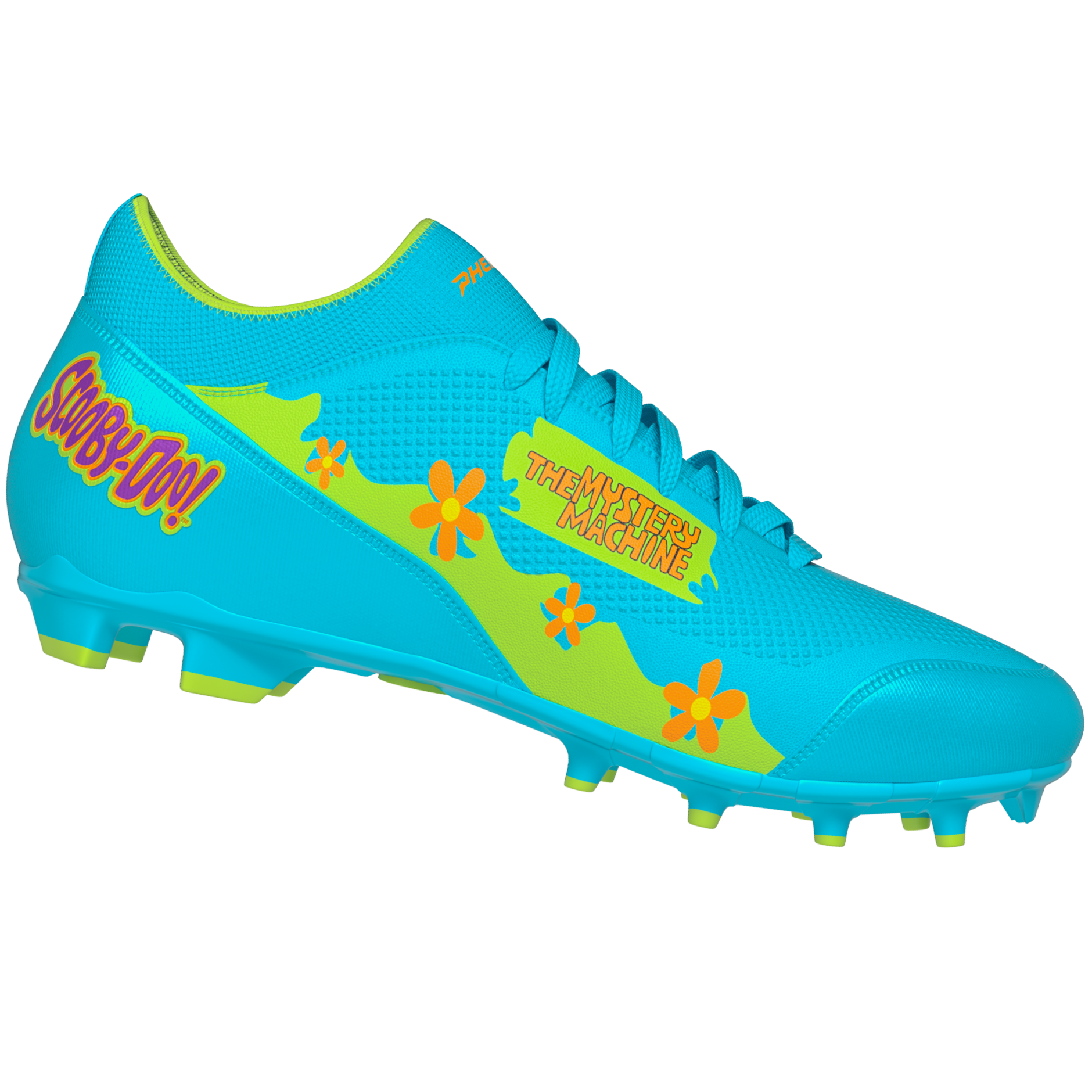 Scooby-Doo Mystery Machine Football Cleats - Velocity 3.0 by Phenom Elite