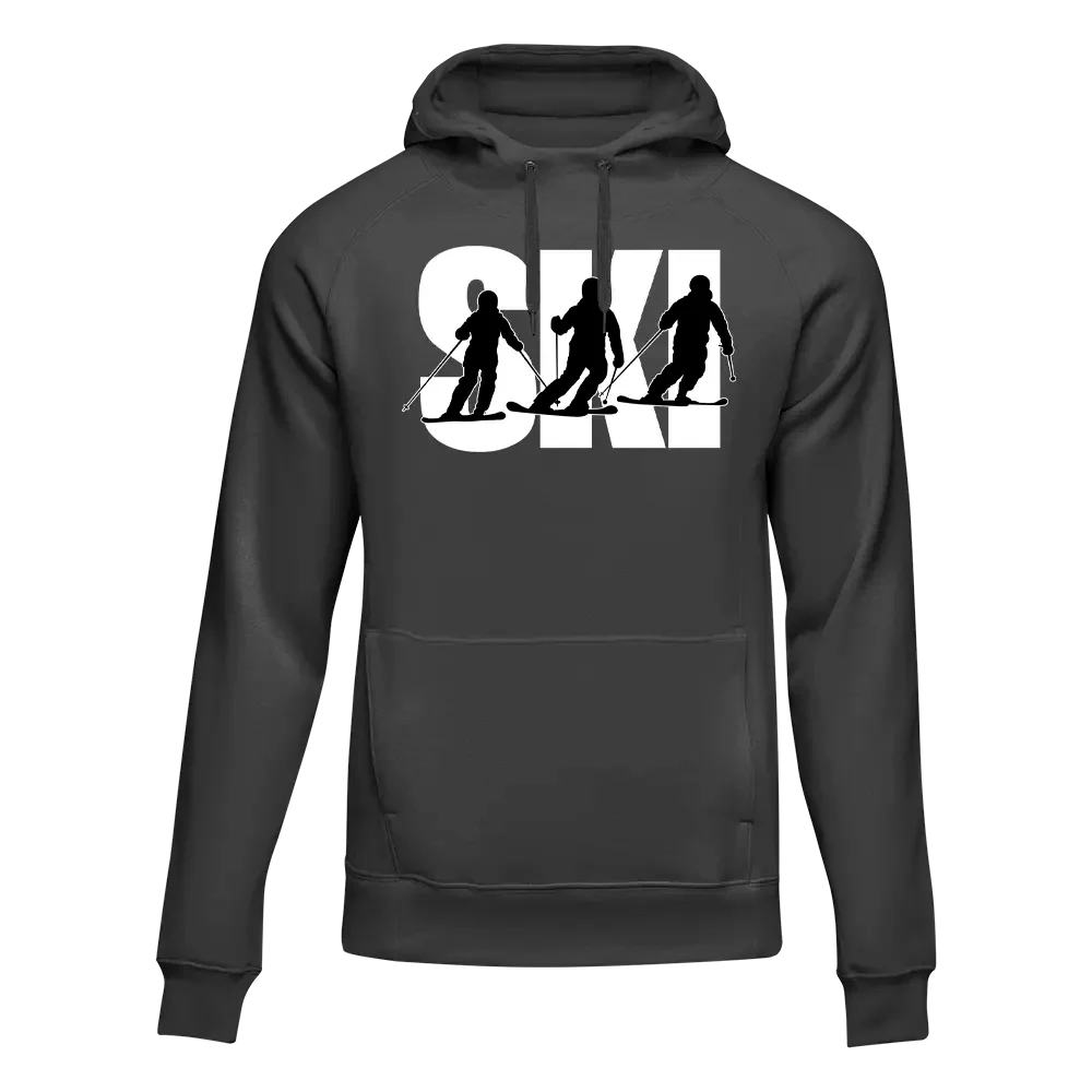 Ski Adult Fleece Hoodie