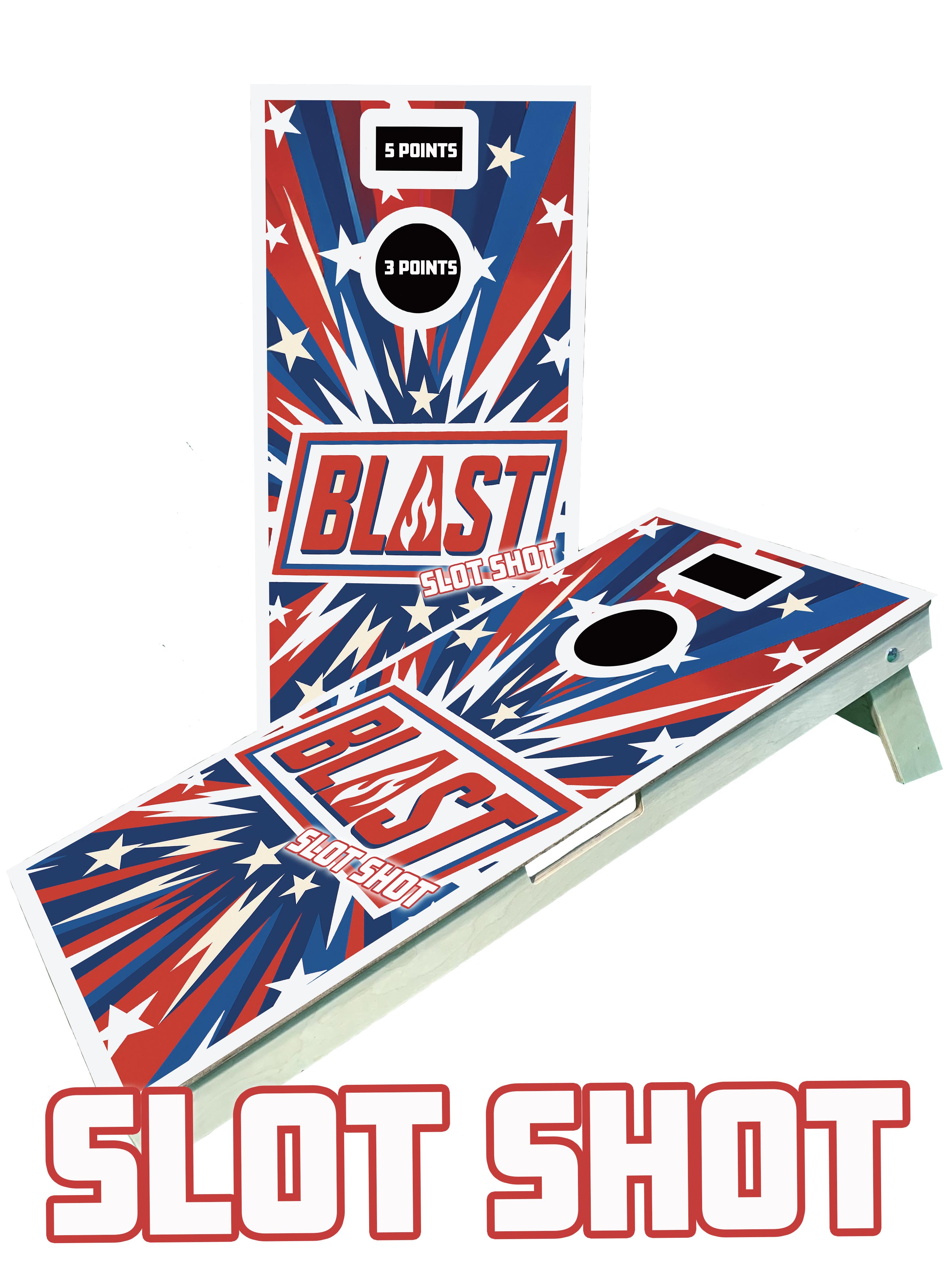 Blast Cornhole SLOT SHOT Boards - 5x the fun!!!