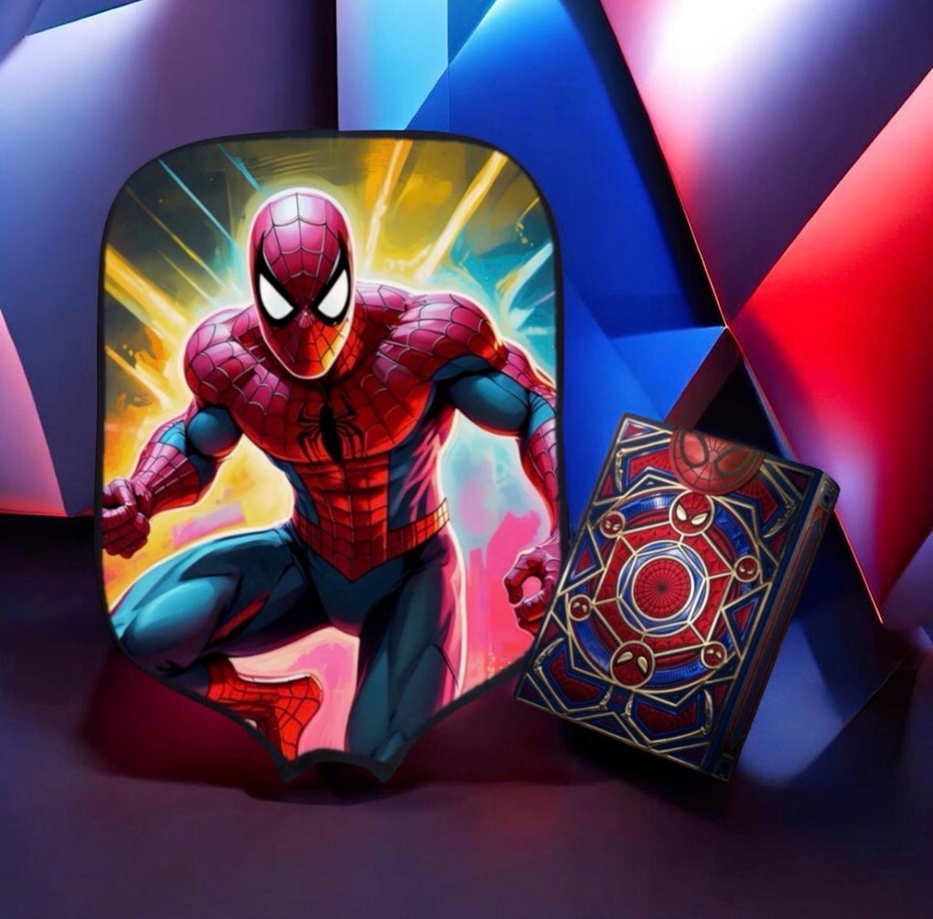 Spiderman Pickleball Paddle Cover & Playing Card Collectors Edition