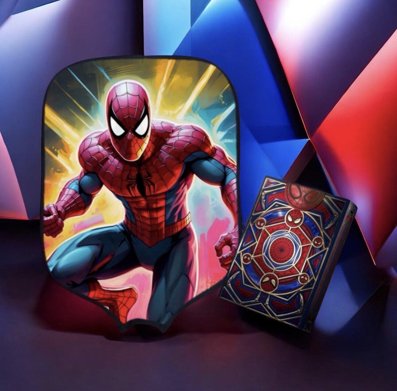 Spiderman Pickleball Paddle Cover & Playing Card Collectors Edition