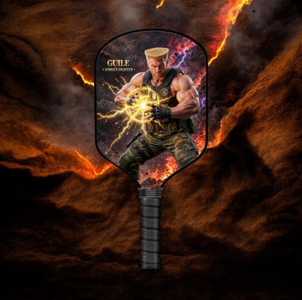 Street Fighter - Guile - Pickleball Paddle