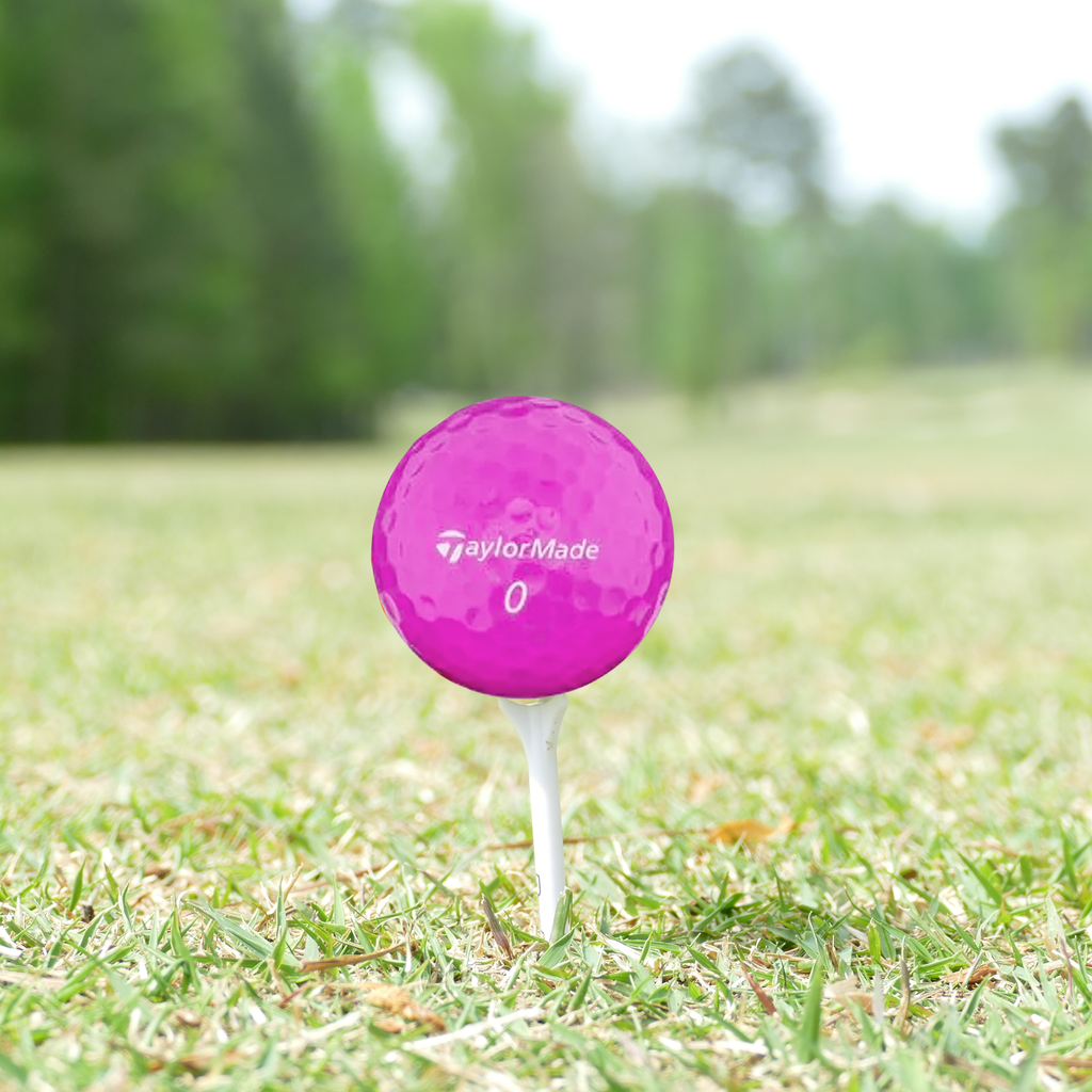 Used TaylorMade Color Mix Golf Balls - 1 Dozen
