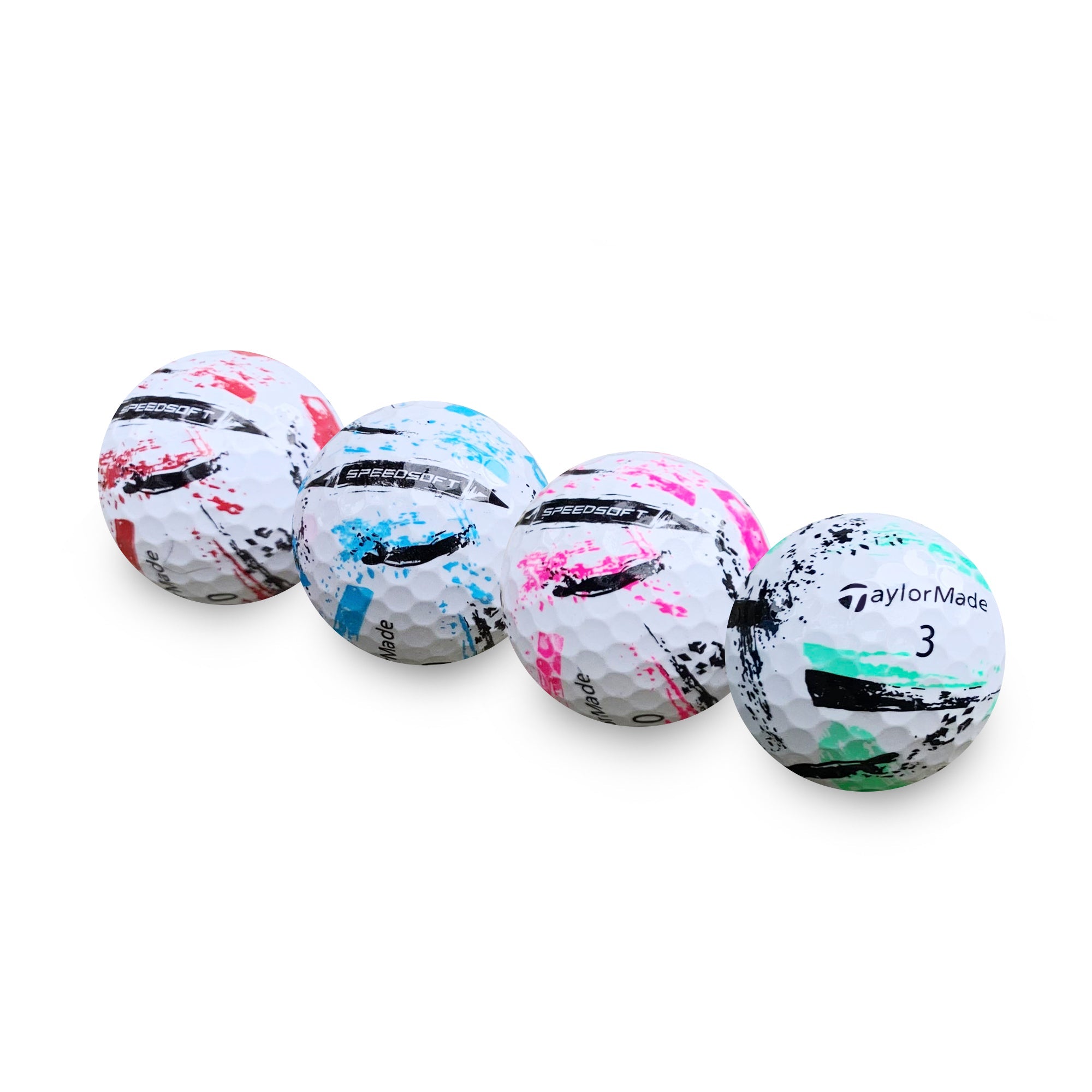 Used TaylorMade Speedsoft Ink Golf Balls - 1 Dozen