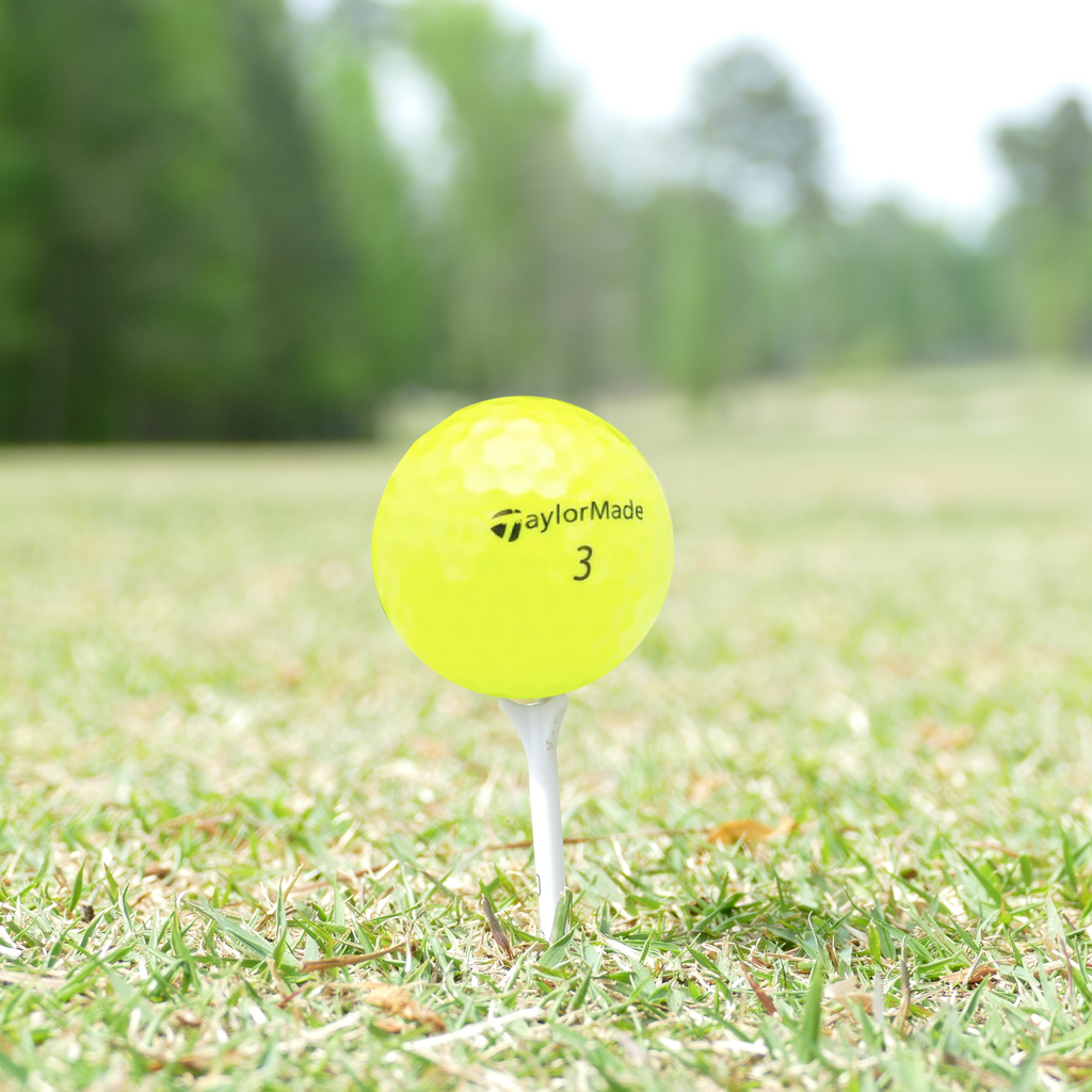 Used TaylorMade TP5 Yellow Golf Balls - 1 Dozen