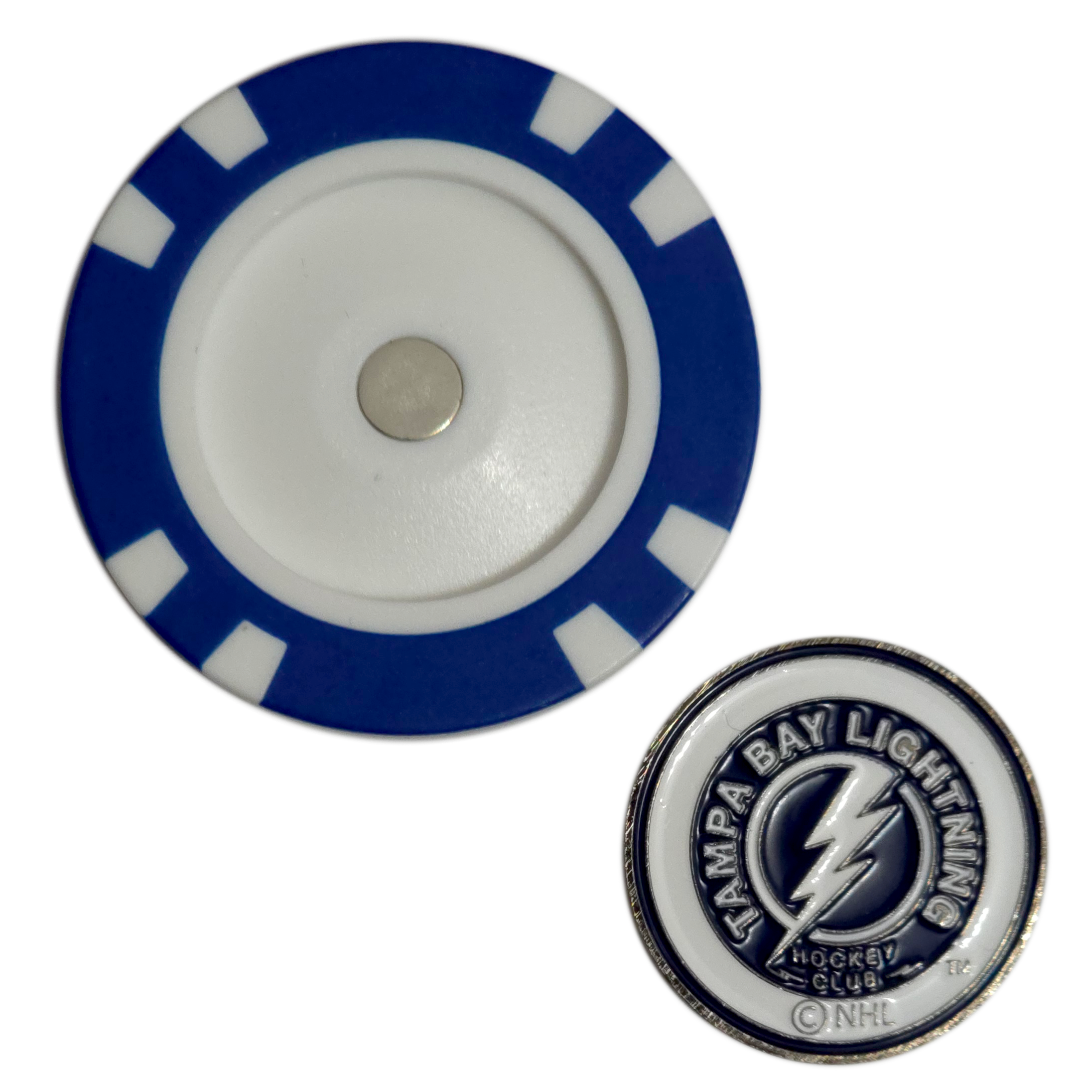Officially Licensed Tampa Bay Lightning Poker Chip Golf Ball Marker