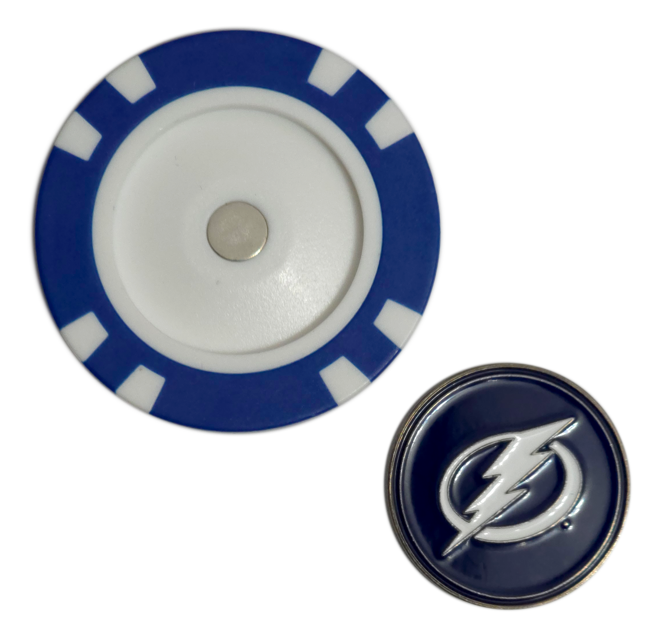 Officially Licensed Tampa Bay Lightning Poker Chip Golf Ball Marker