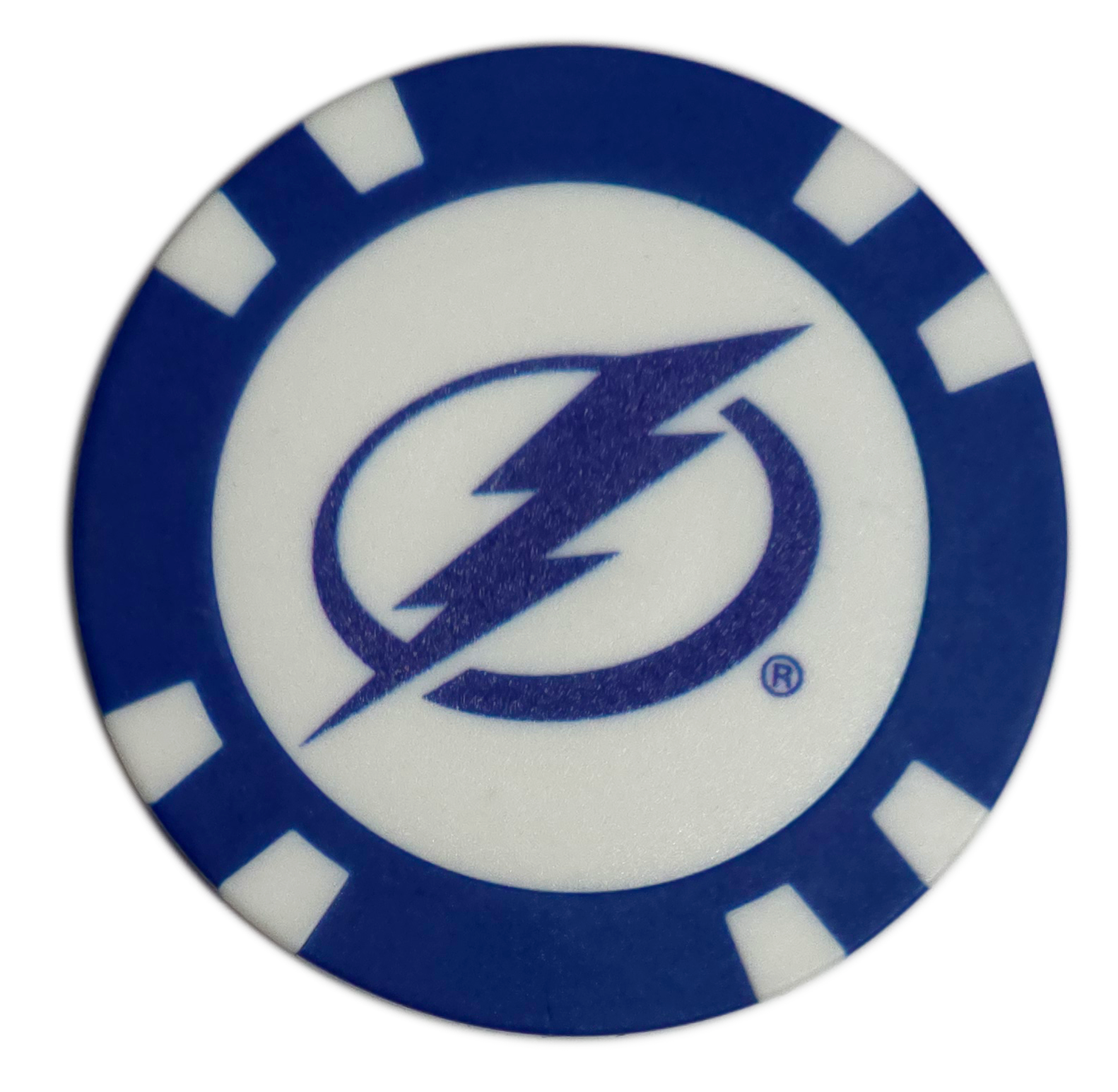 Officially Licensed Tampa Bay Lightning Poker Chip Golf Ball Marker