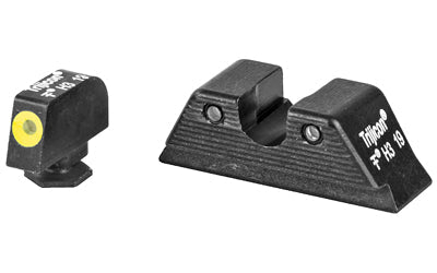 Trijicon HD XR Night Sight Set |  3 Dot Green Tritium With Yellow Front Outline |  Fits Glock 17/19/26/27/33/34