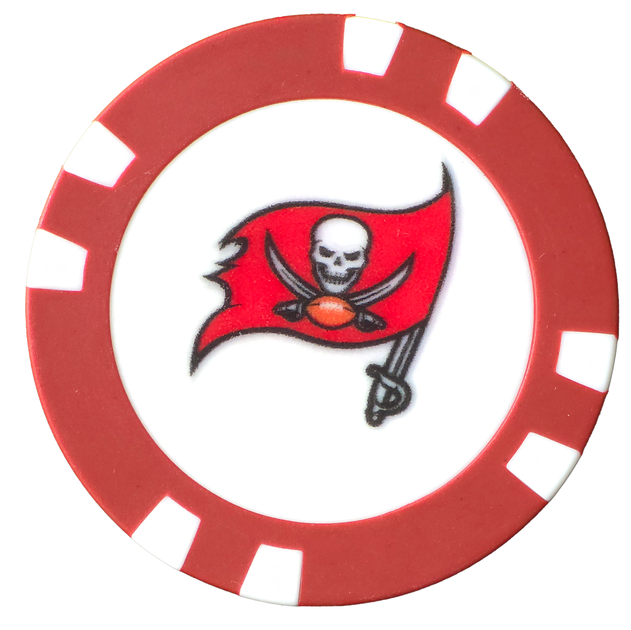 Officially Licensed Tampa Bay Buccaneers Poker Chip Ball Marker