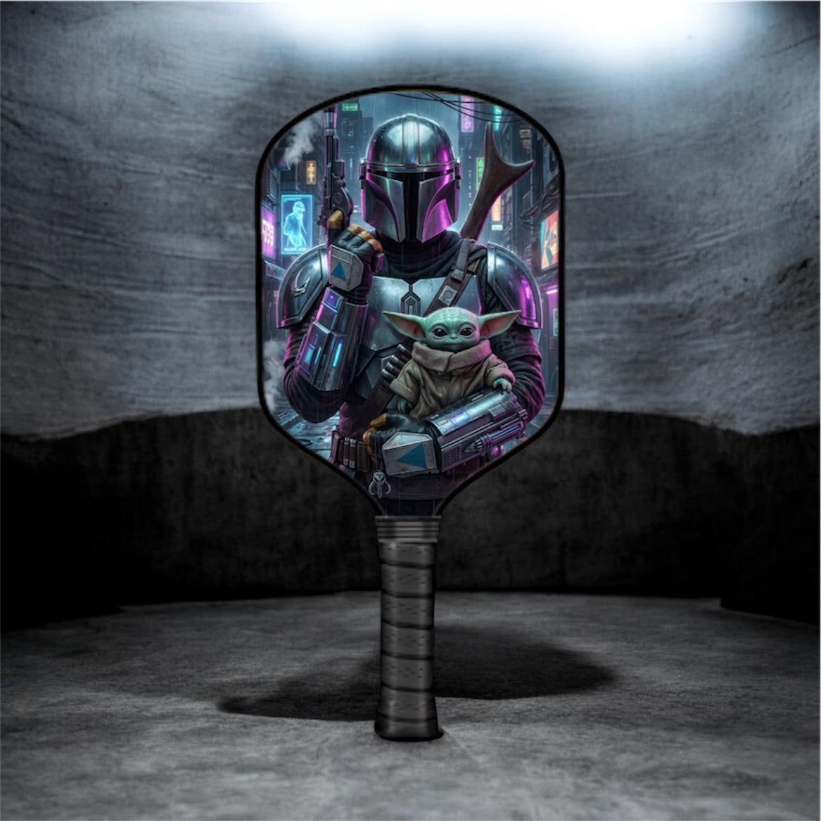 The Mandalorian & Grogu - Star Wars - Pickleball Paddle