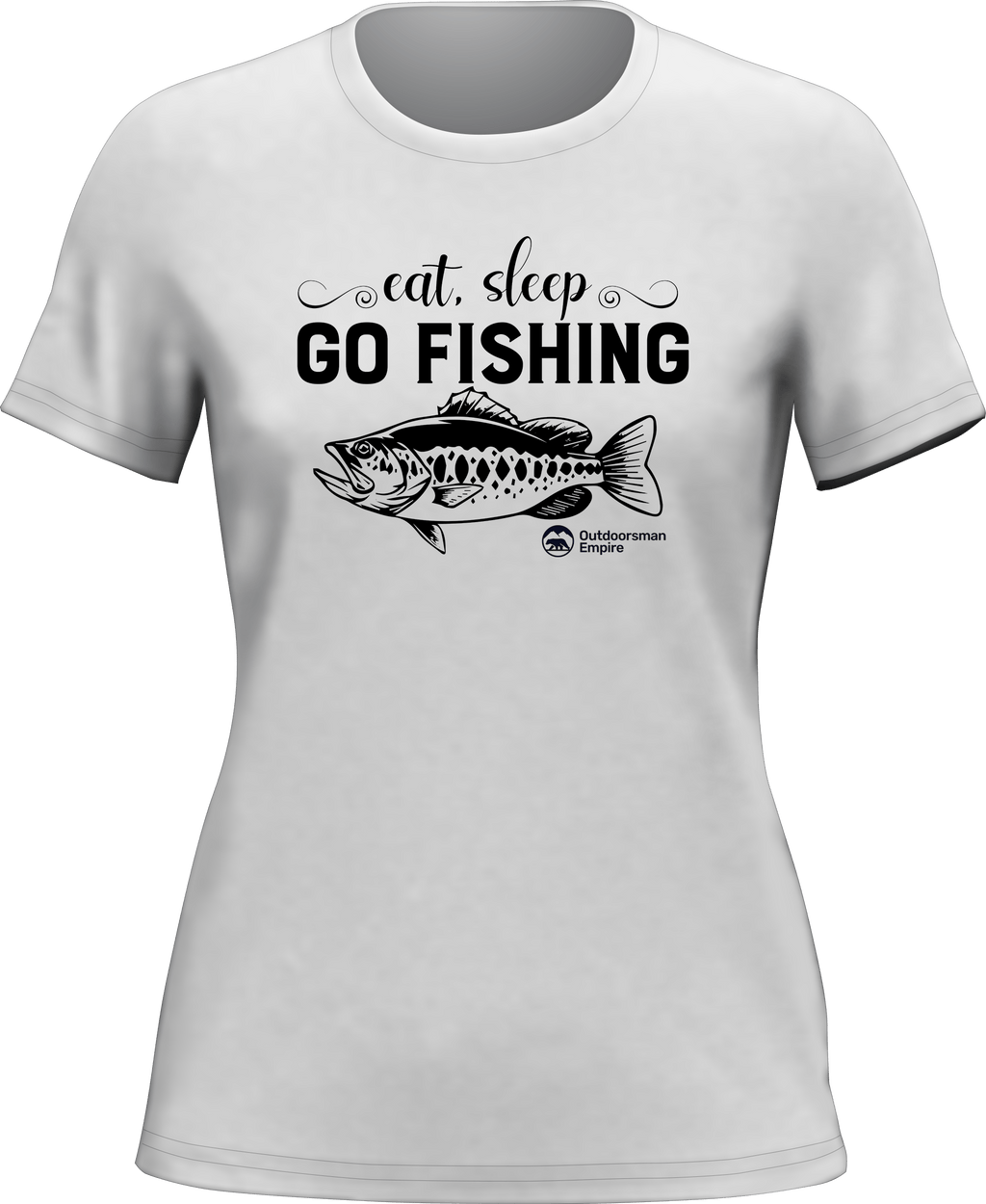 Eat Sleep Go Fishing T-Shirt for Women