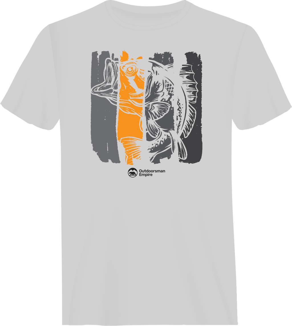 Fishing Grunge Bars Man T-Shirt