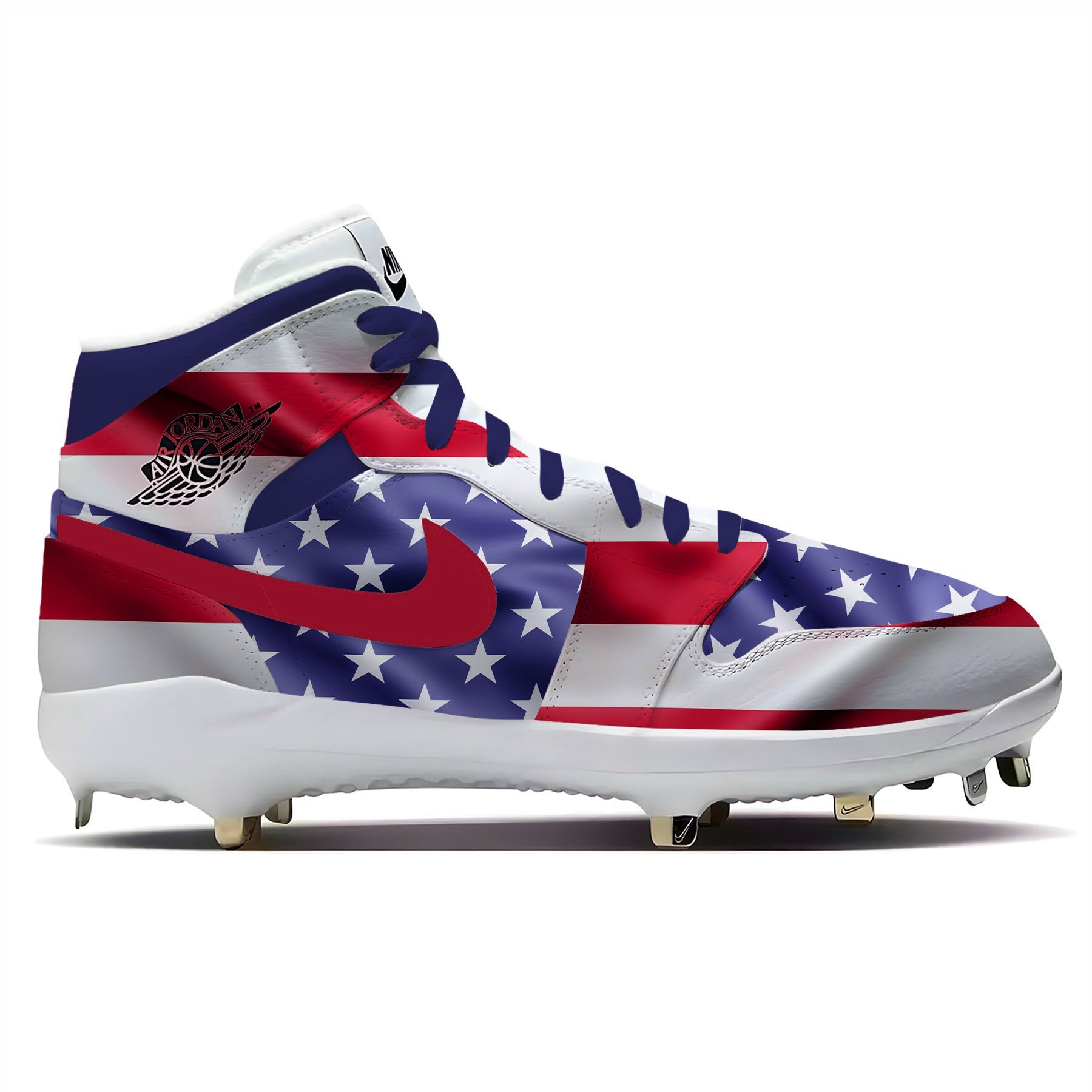 "USA Waving Flag" Jordan 1 Retro Cleats