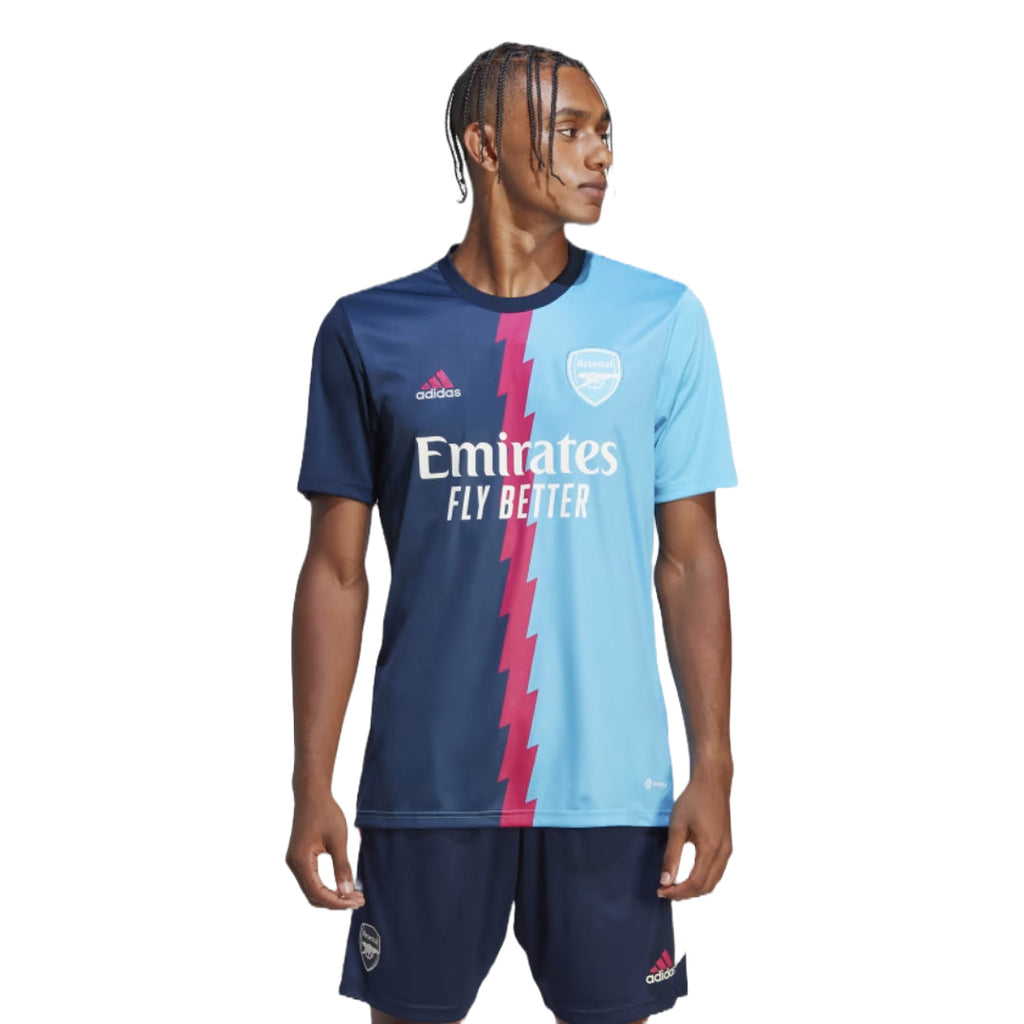 adidas Men's Arsenal Pre-Match Jersey - Collegiate Navy / Team Real Magenta / Sky Rush