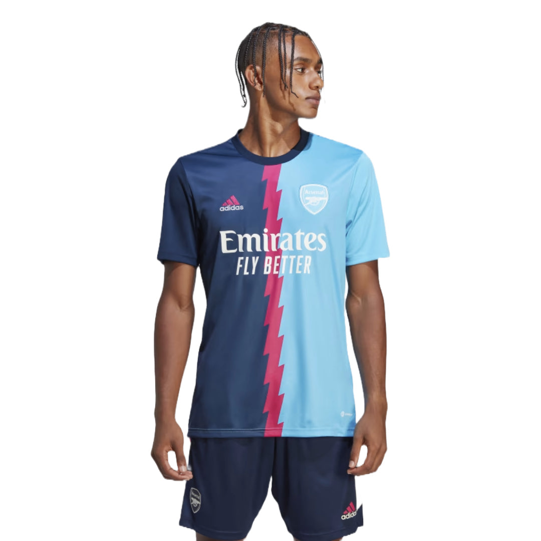 adidas Men's Arsenal Pre-Match Jersey - Collegiate Navy / Team Real Magenta / Sky Rush