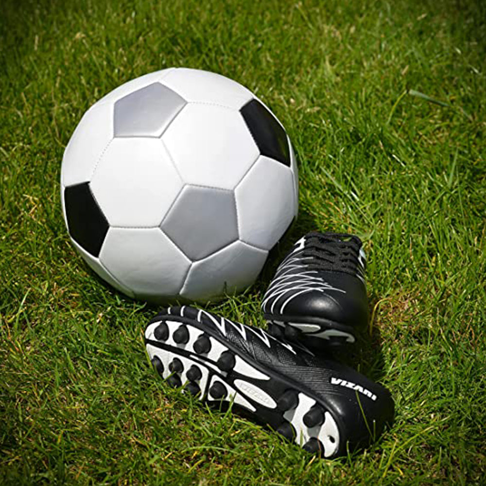 Boca Firm Ground Soccer Shoes -Black/White