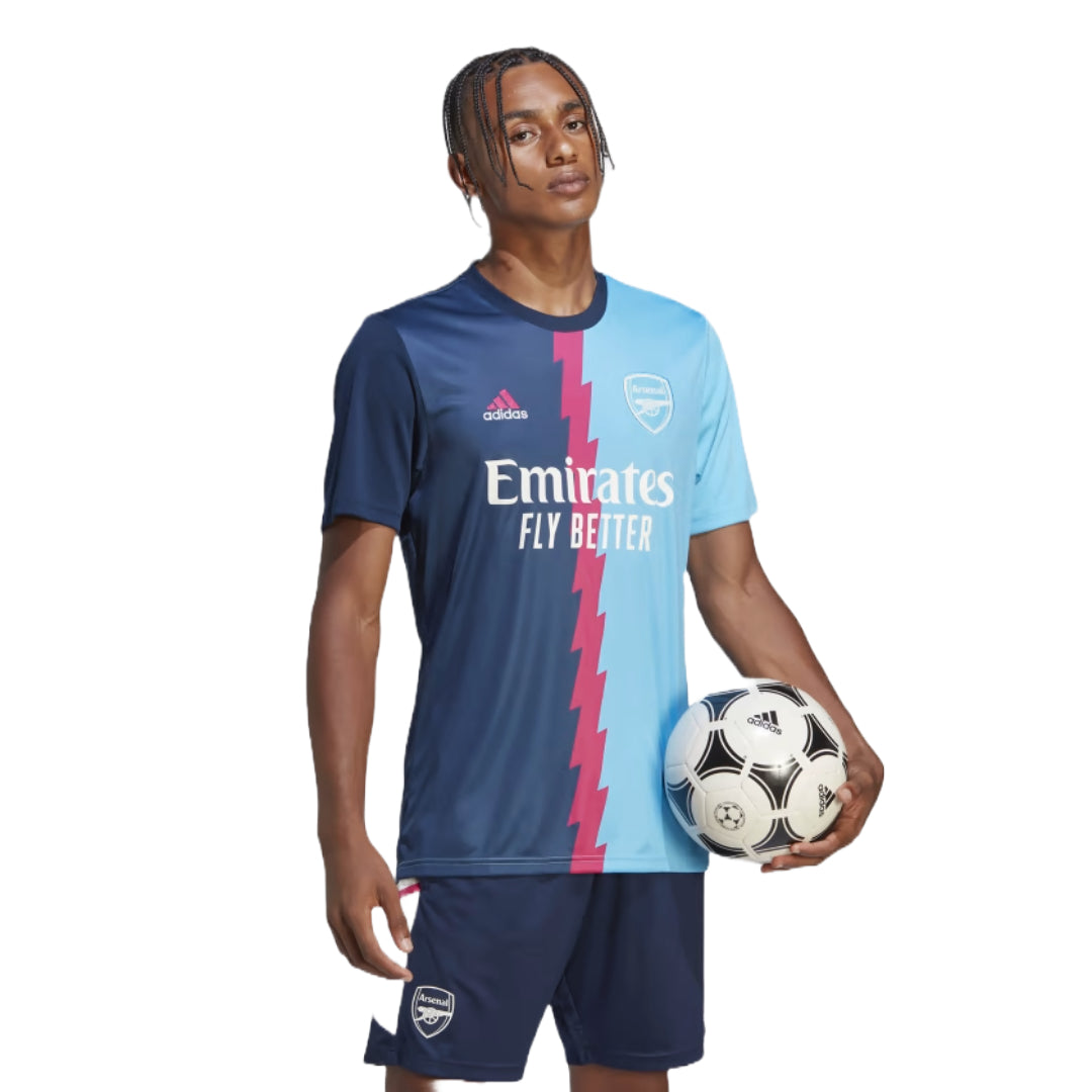 adidas Men's Arsenal Pre-Match Jersey - Collegiate Navy / Team Real Magenta / Sky Rush
