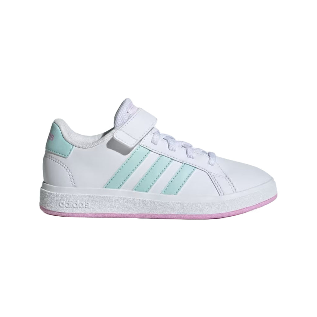 adidas Unisex Kid's Grand Court 2.0  Elastic Lace Shoes