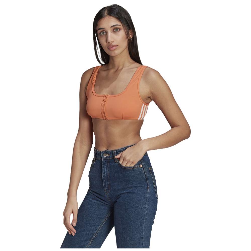 adidas Women's adicolor class Bikini Top - Hazy Orange / Hazy Copper