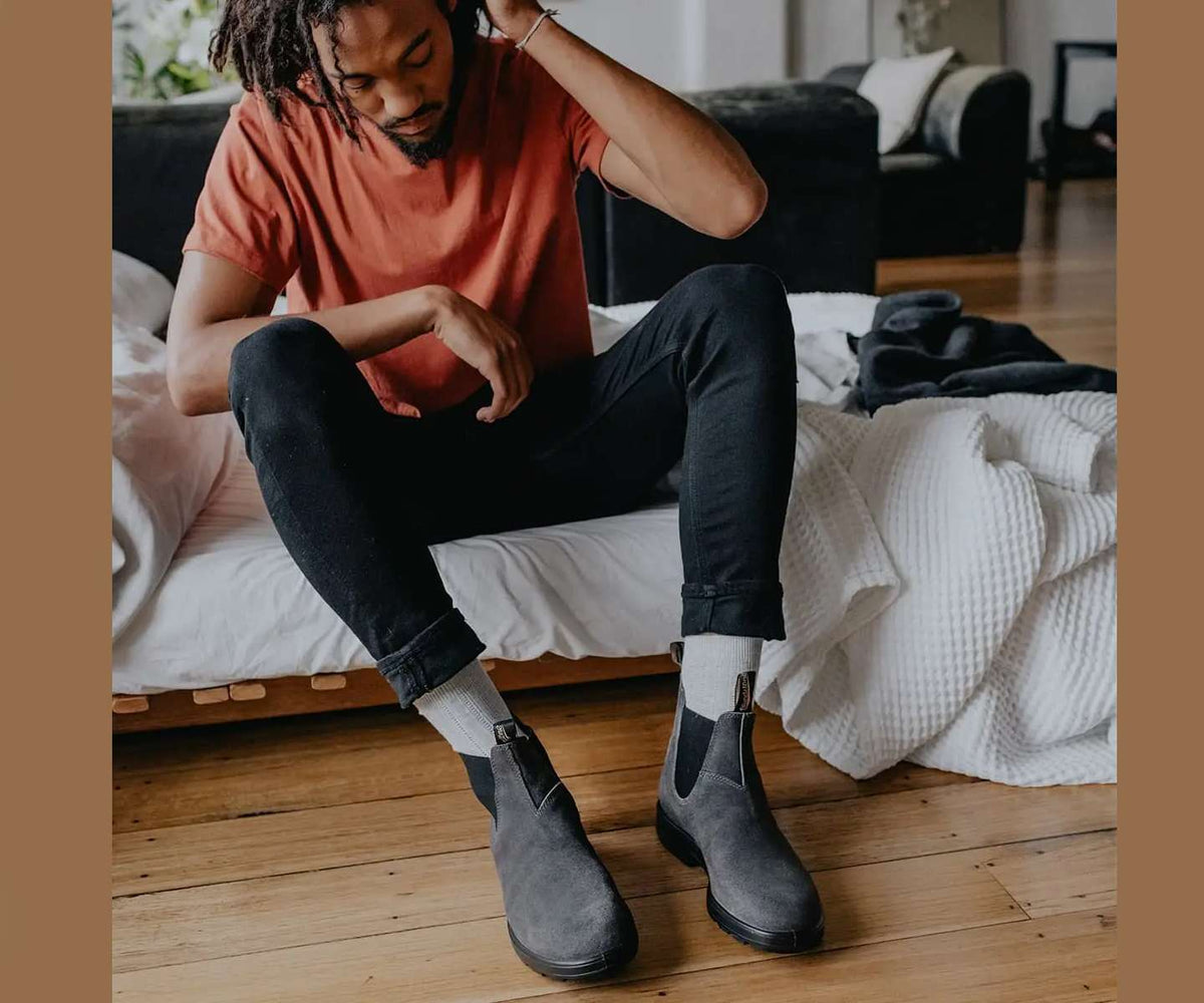 Blundstone 1910 MEN'S ORIGINALS SUEDE BOOTS - STEEL GREY