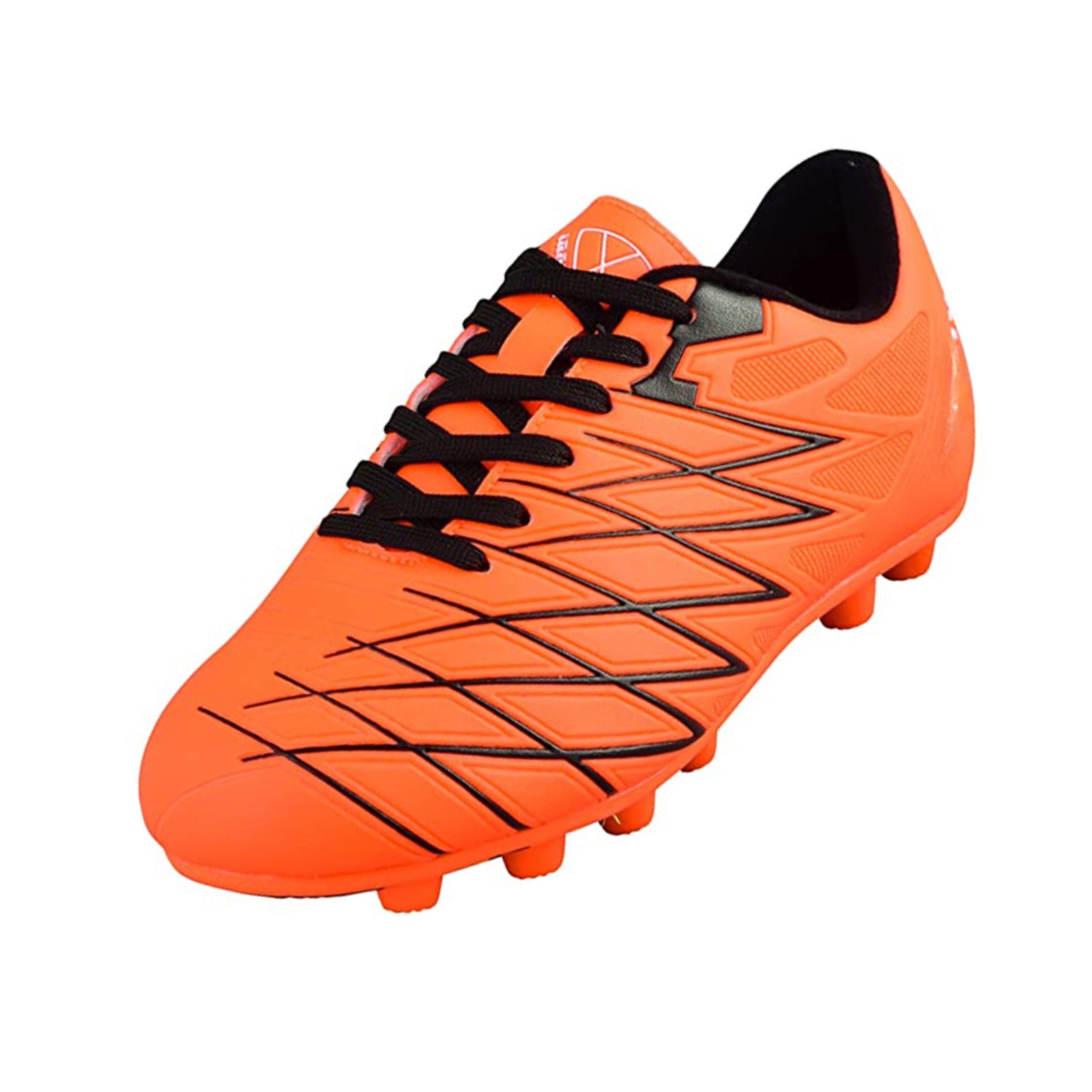 Boca Firm Ground Soccer Cleats - Orange/Black