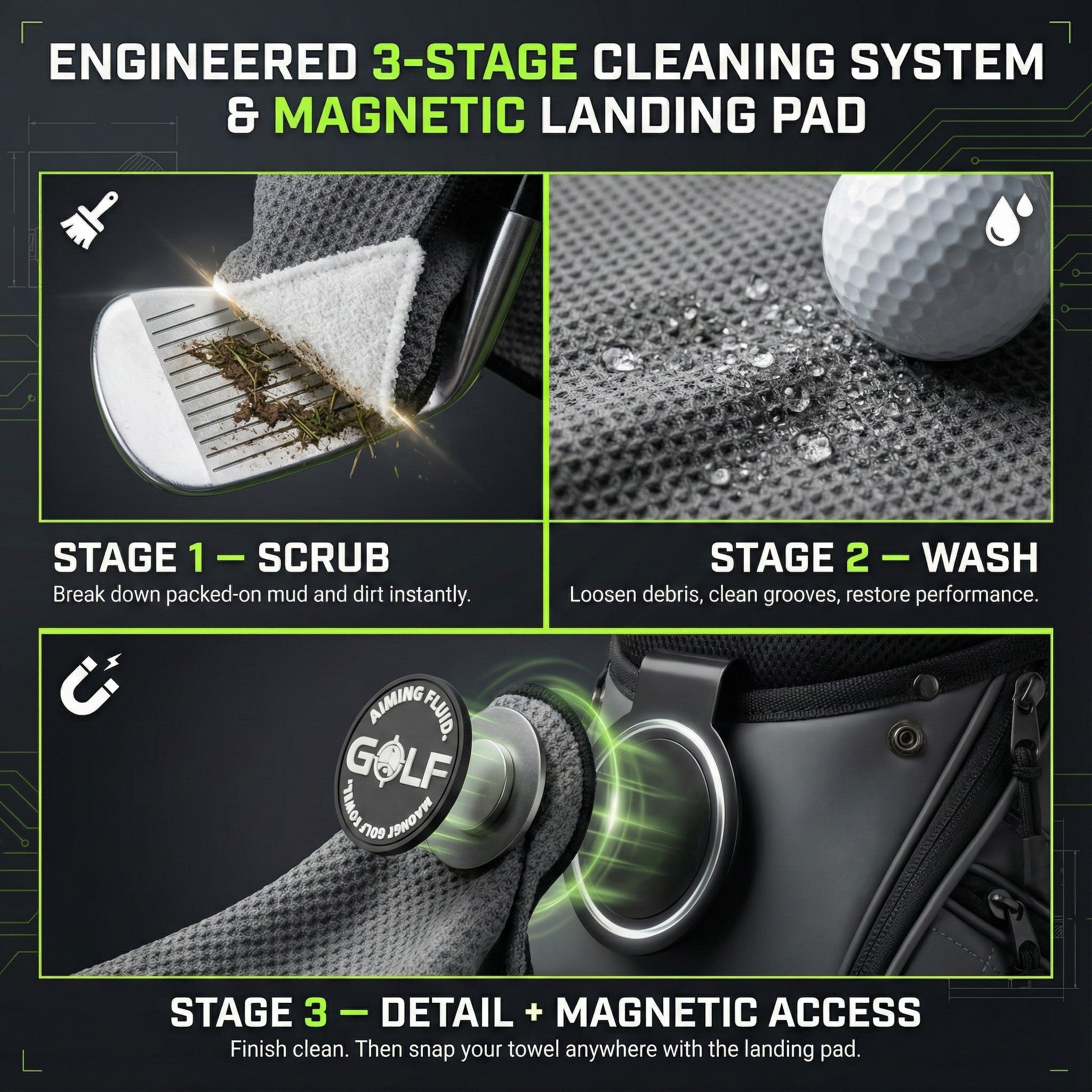 Light Duty Magnetic Towel + Landing Pad System