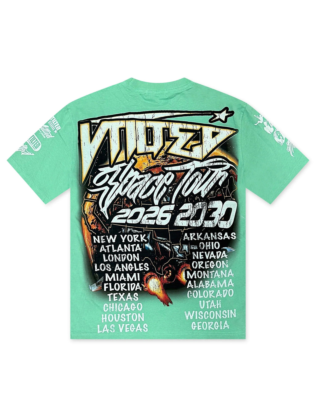 Vtilted Skyline Tee - Chalky Mint