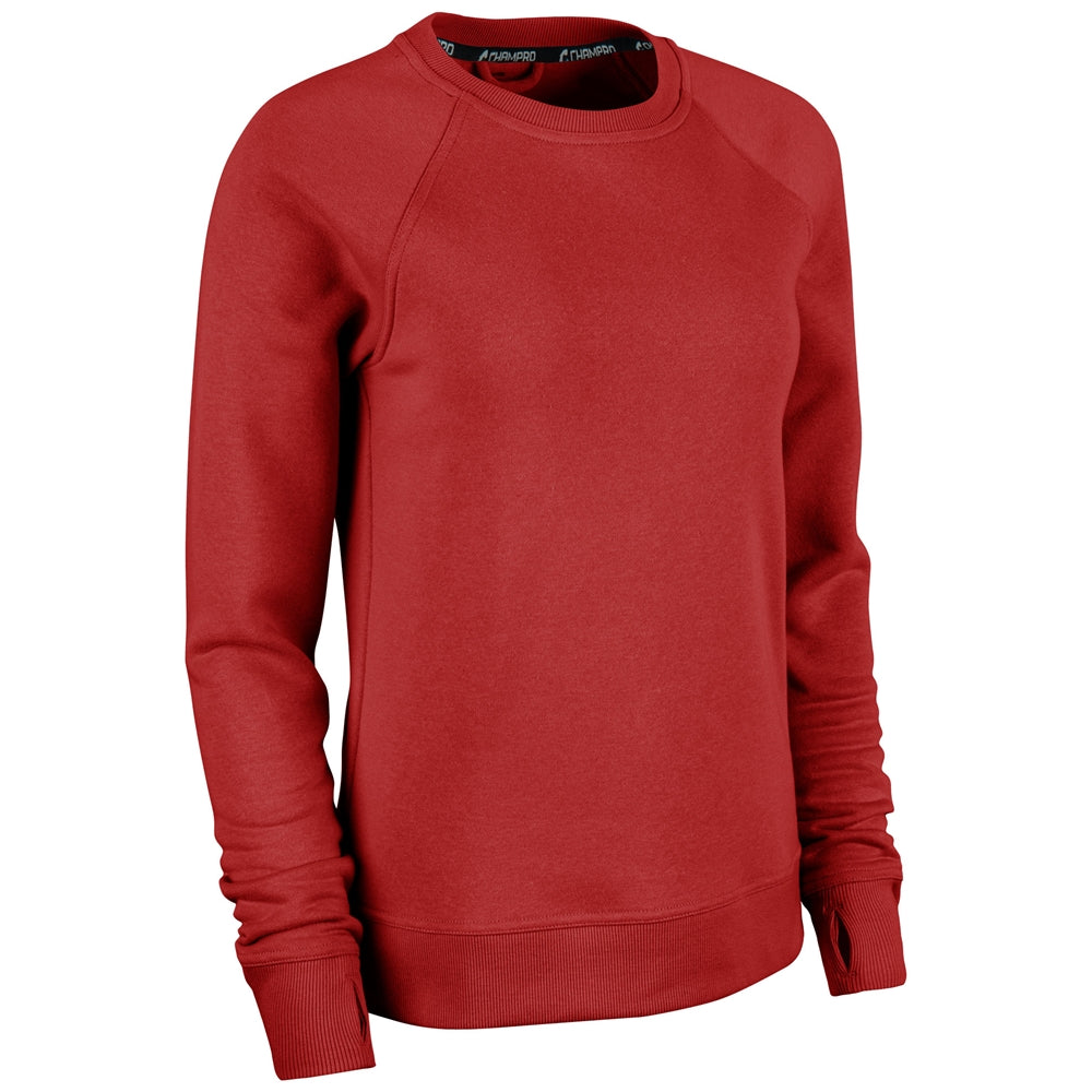 VICTORY FLEECE WOMEN'S SPLIT HEM CREW
