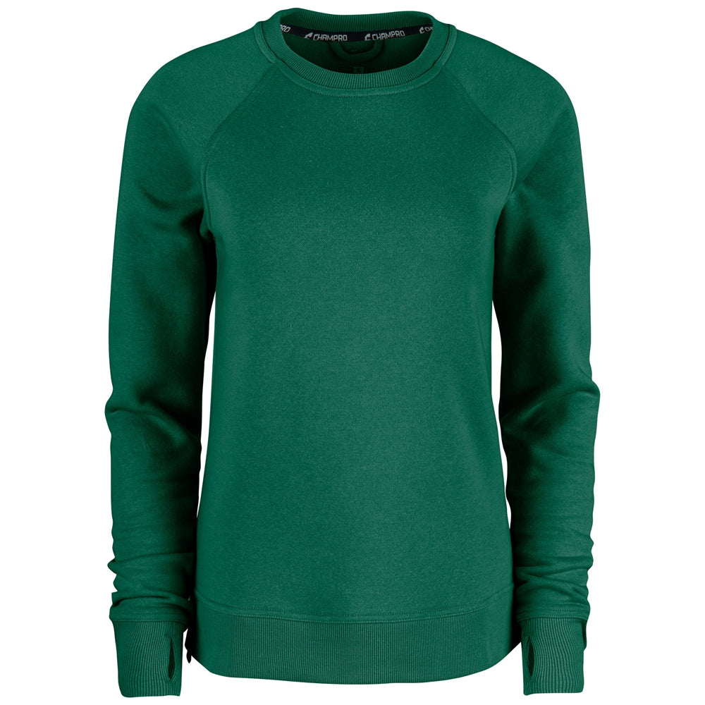 VICTORY FLEECE WOMEN'S SPLIT HEM CREW