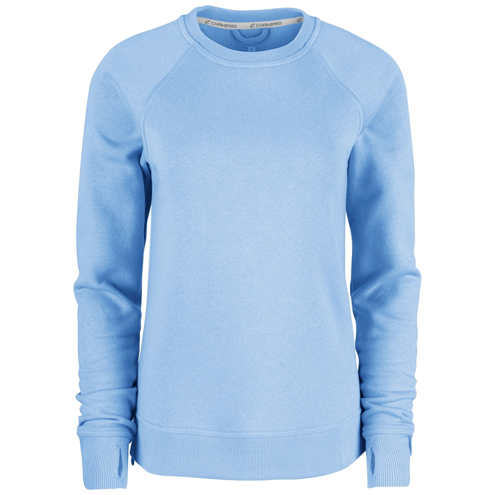 VICTORY FLEECE WOMEN'S SPLIT HEM CREW
