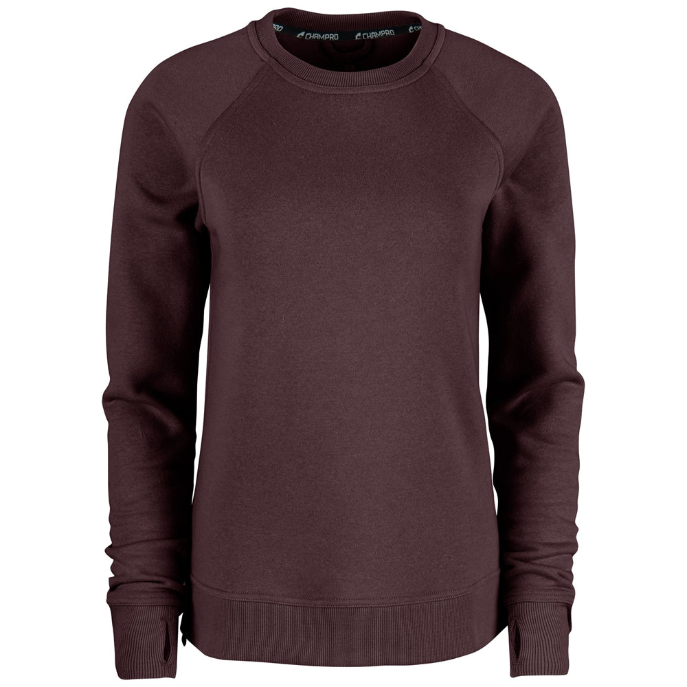 VICTORY FLEECE WOMEN'S SPLIT HEM CREW