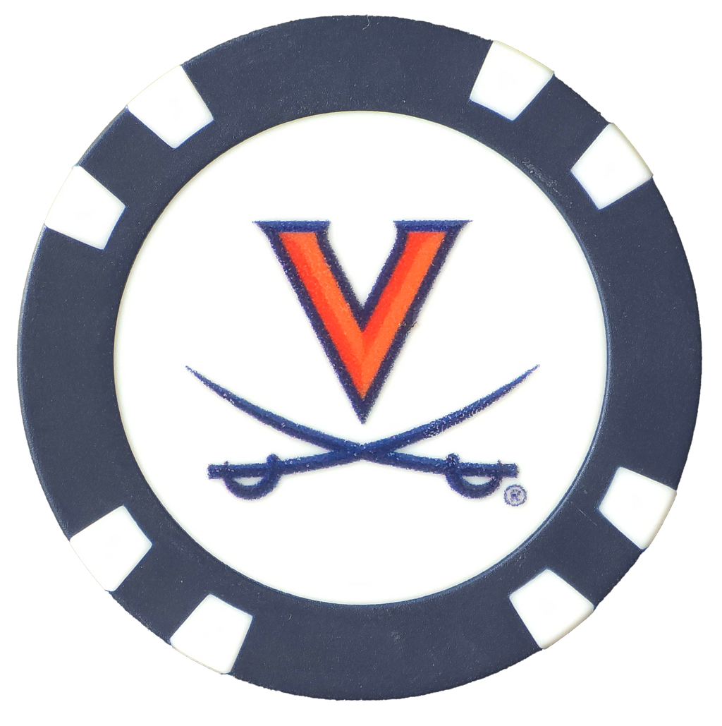 Officially Licensed Virginia Cavaliers Poker Chip Ball Marker