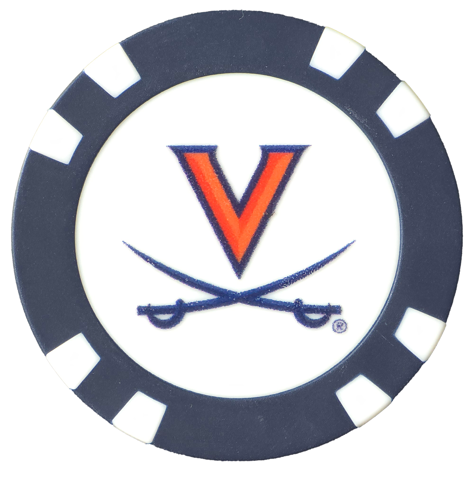 Officially Licensed Virginia Cavaliers Poker Chip Ball Marker
