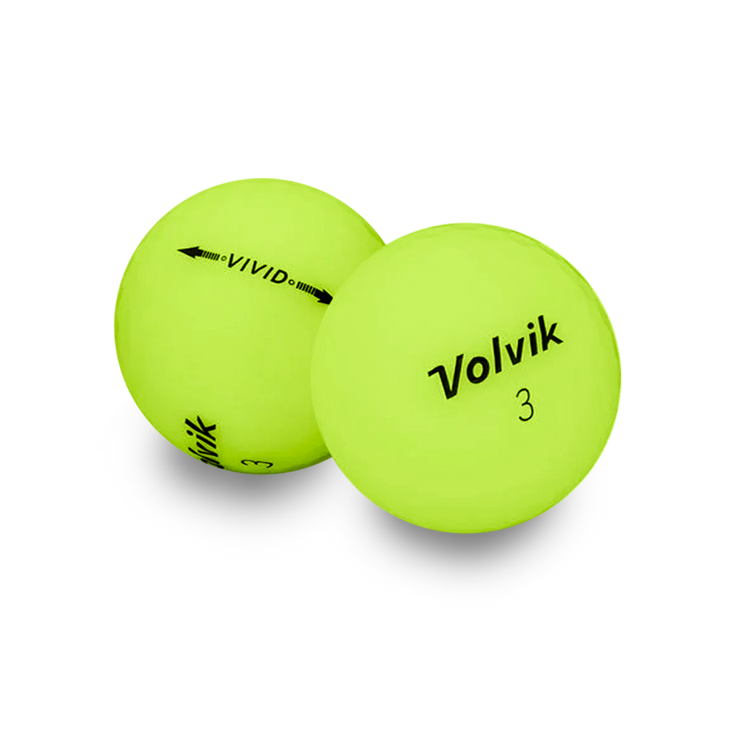 Used Volvik Vivid Green Golf Balls - 1 Dozen