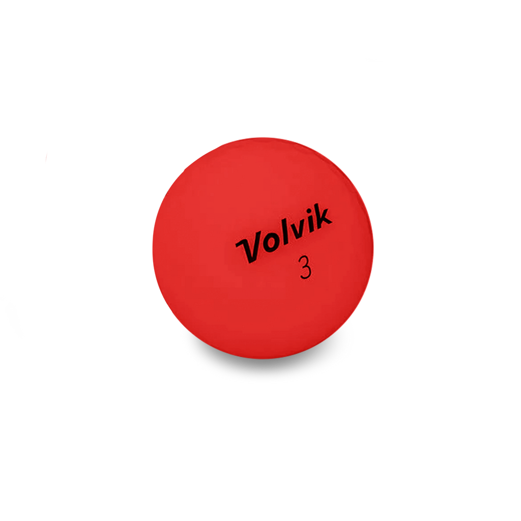 Used Volvik Vivid Red Golf Balls - 1 Dozen