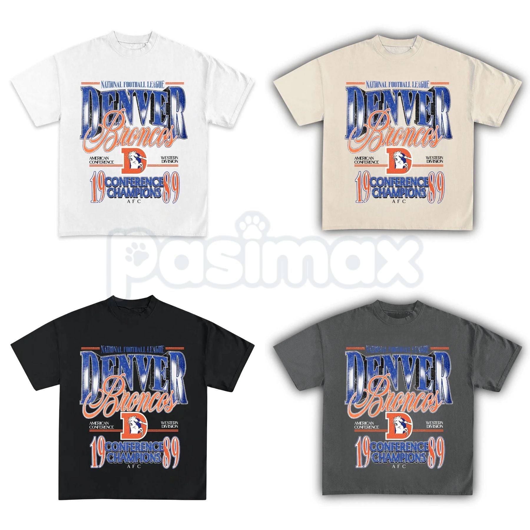 Vintage Denver Football Graphic T-Shirt - Retro Denver Fan Crewneck Shirt, Mile High Football Inspired Tee, Classic Colorado Sports Apparel, Premium Heavyweight Game Day Top, Nostalgic Denver Football Fan Gift