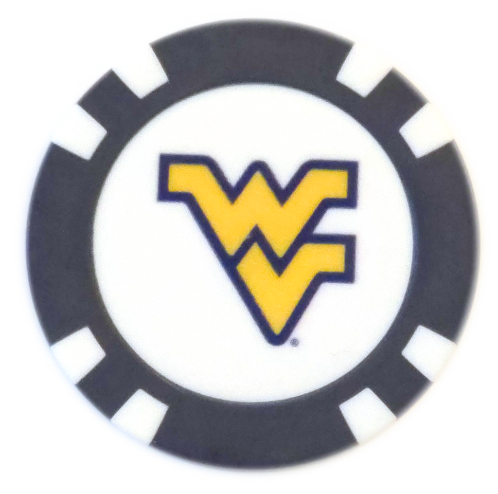 Officially Licensed West Virginia Mountaineers Poker Chip Ball Marker