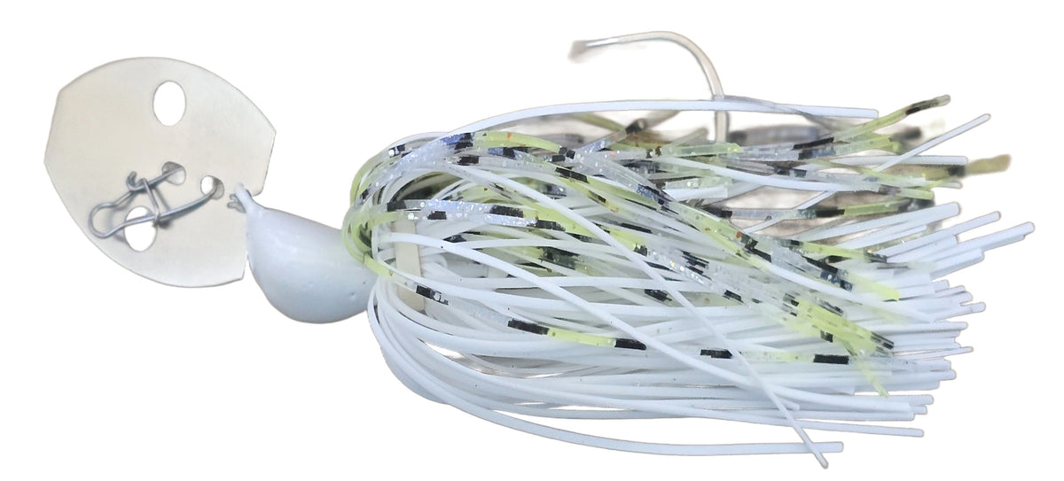 Chatter Jig  -  White Chartreuse Illusion