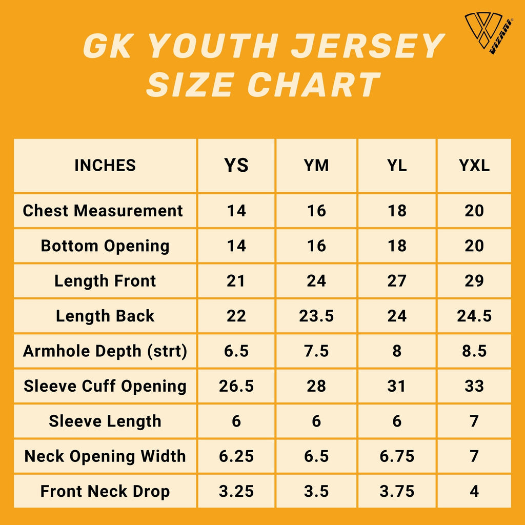 Vizari Ventura Short Sleeve Goalkeeping Jersey – Orange/Black