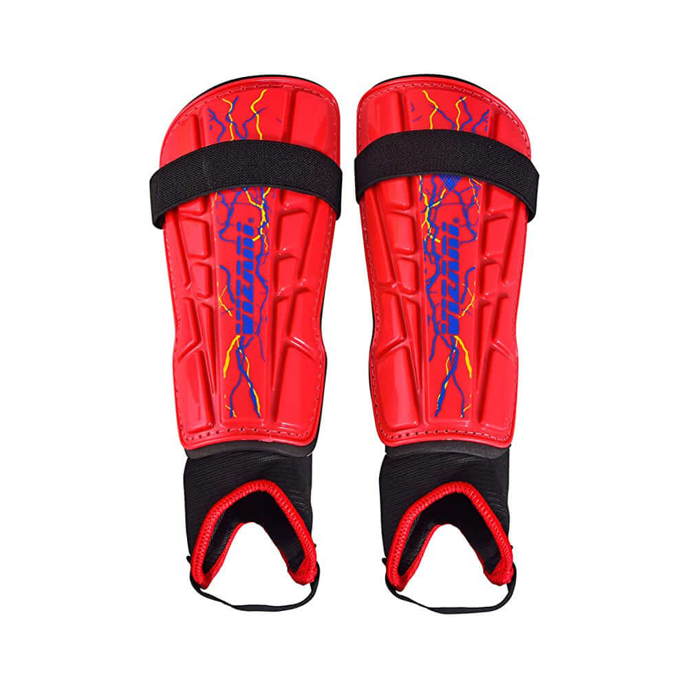 Vizari Zodiac Soccer Shin Guard with Detachable Ankle Protection – Red