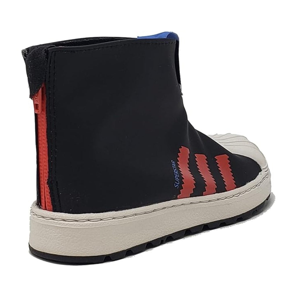 adidas Toddler Superstar 360 Rain (Core Black / Bright Red / Focus Blue)
