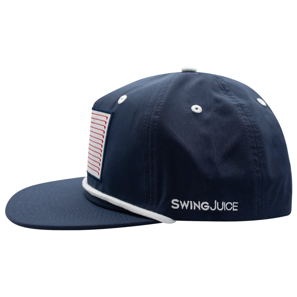 Golf Flag Unisex Active Rope Hat Navy O/S