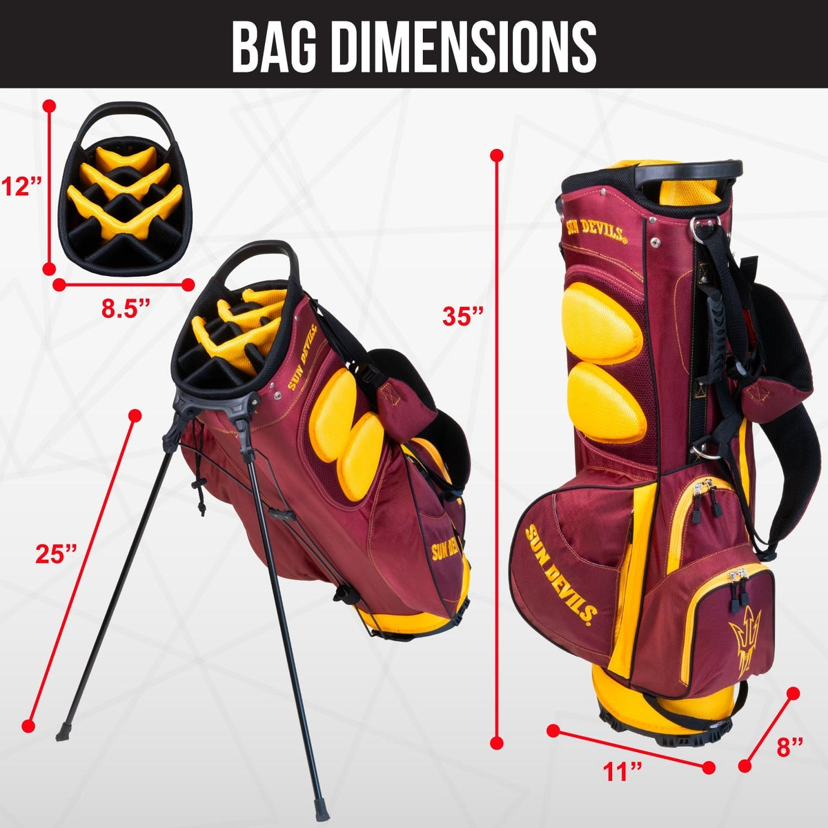 Arizona State Sun Devils Fairway Stand Bag