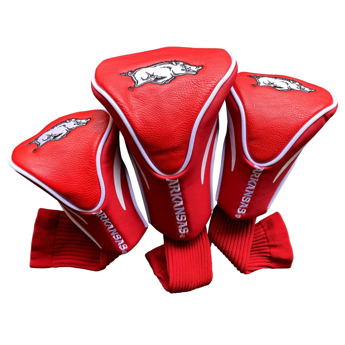 Arkansas Razorbacks 3 Pack Contour Sock Headcovers