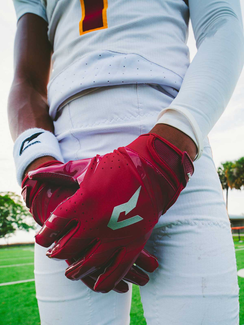 Phenom Elite VPS5 Adult Football Gloves - Team Colors